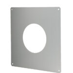 Ubbink wit metalen wandplaat diameter 80/125 mm