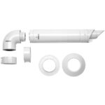 Vaillant aluminium wanddoorvoerset diameter 80/125 mm met 90° bocht