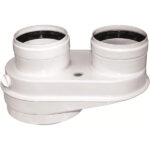Junkers AZB922 adaptateur 2x80 diamètre 80/125 mm