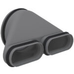 Zehnder horizontale doorgang dubbel kanaal 300/dn160