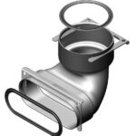 Zehnder overgang ComfoTube 90-comfoflat 51 beugel