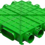 Duco FLEXIBELE KANAALVERDEELKAST VLOER 12X63 VOOR 2X OVALE KANAAL DUCOFLEX 00004565