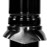 KIT PASSAGE DE TOIT ALU TUBE FUMEES NOIR 150-1200MM 0702384