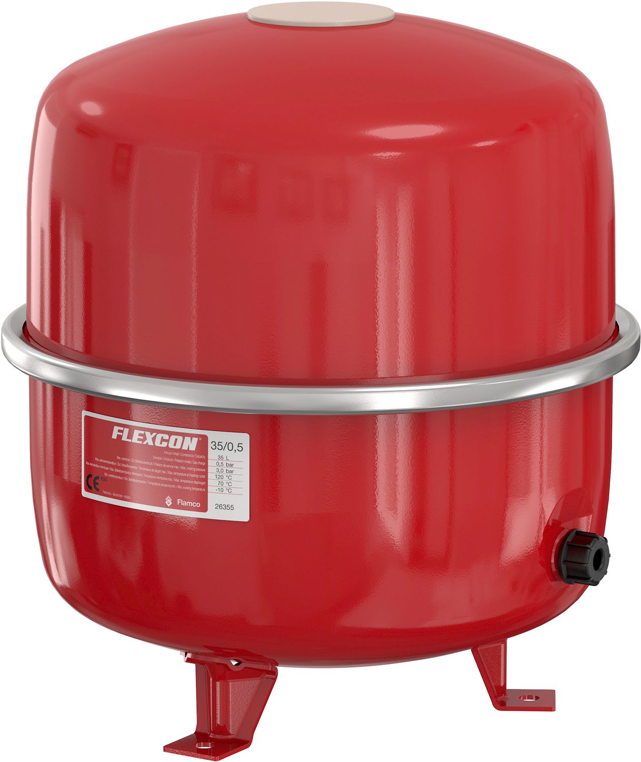 16930.jpg Flamco vase d'expansion chauffage central flexcon 35L 1,5kg 16930 - Image 1