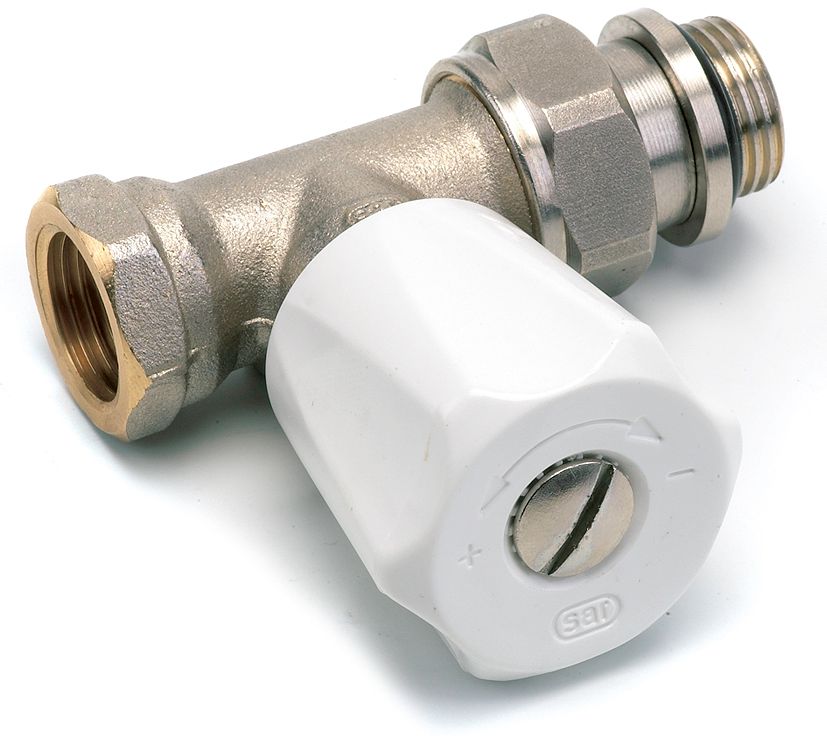 409206.jpg Comap Sar rechte radiatorkraan 3/4 vernikkeld 409 U 409206 - Afbeelding 1