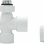 D-DESIGN TWEEBUIS/ENKELBUIS THERMOSTATISCHE RADIATOR KRAAN KIT + 16MM RECHTE AANSLUITING MAT WIT DW1
