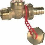 GIACOMINI 1/2"M R608Y013 VUL- EN AFTAPKLEP