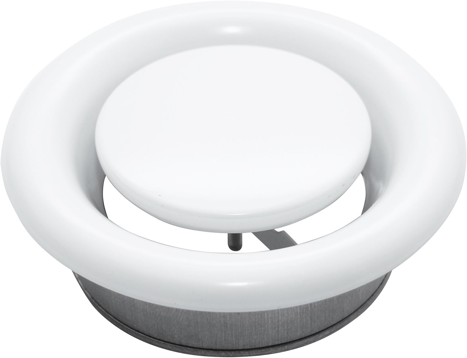 REGADVS125.jpg VERSTELBARE VENTILATIE AFZUIGVENT + SOKKER VOOR GYPROC 125MM REGADVS125 - Afbeelding 1