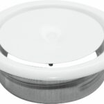 VERSTELBARE INDUCTIE VENTILATIE MOND + SOCKET VOOR GYPROC 125MM REGADVSP125